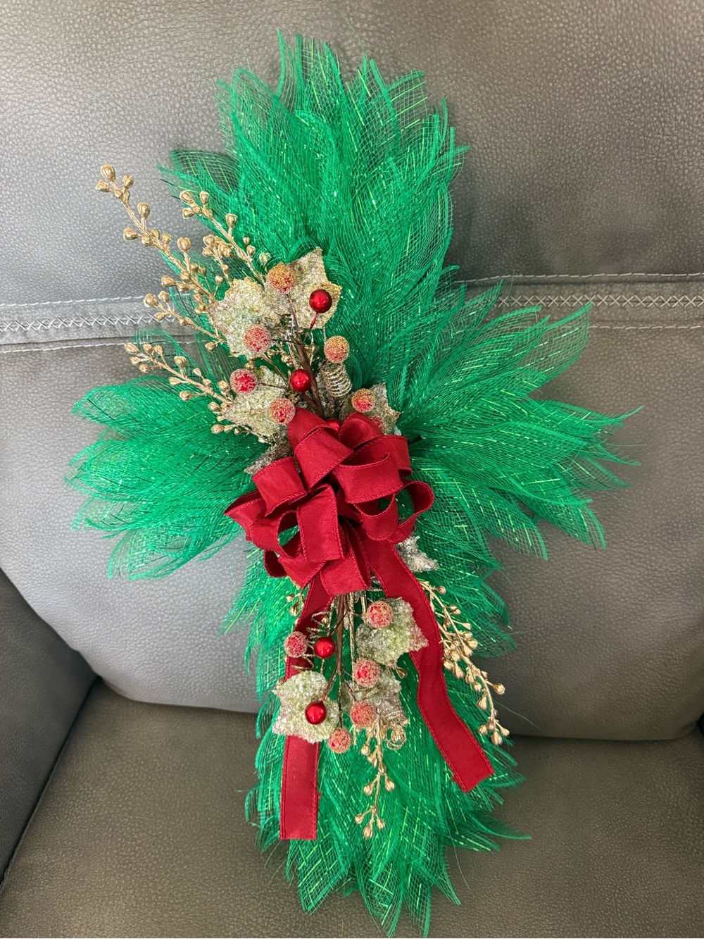 Holiday Cross Wreath